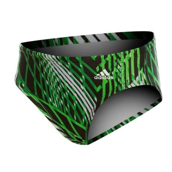 Adidas Swim Men's Linear Subway Print Brief SIZE- 32 ( M ) Swimwear NWOT - Picture 1 of 1